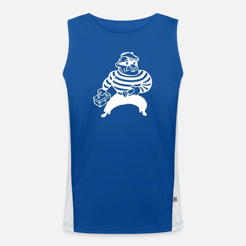 Bank robber Tank Cracker Men's Functional Contrast Tank Top 