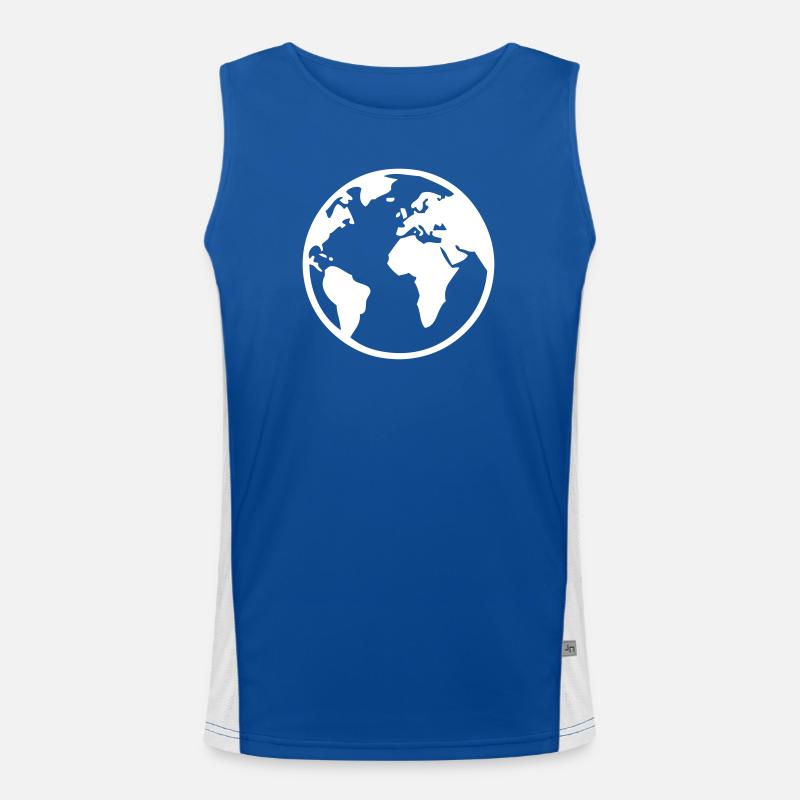 Erde Funktionelles Kontrast-Tank Top für Männer 