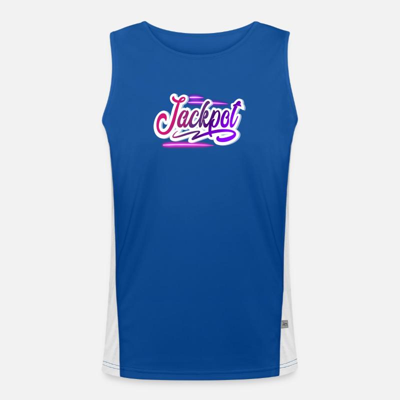 Jackpot Funktionelles Kontrast-Tank Top für Männer 