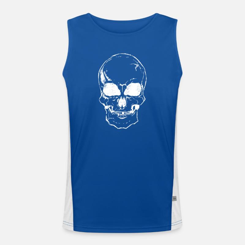 scull chalk white Men's Functional Contrast Tank Top 