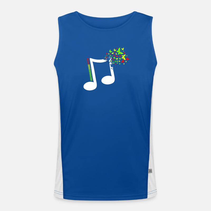 Note couleur papillon Débardeur respirant contrasté Homme 