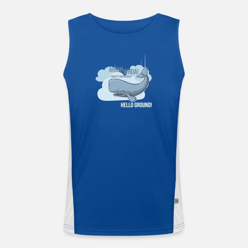 Hello Ground! Funktionelles Kontrast-Tank Top für Männer 