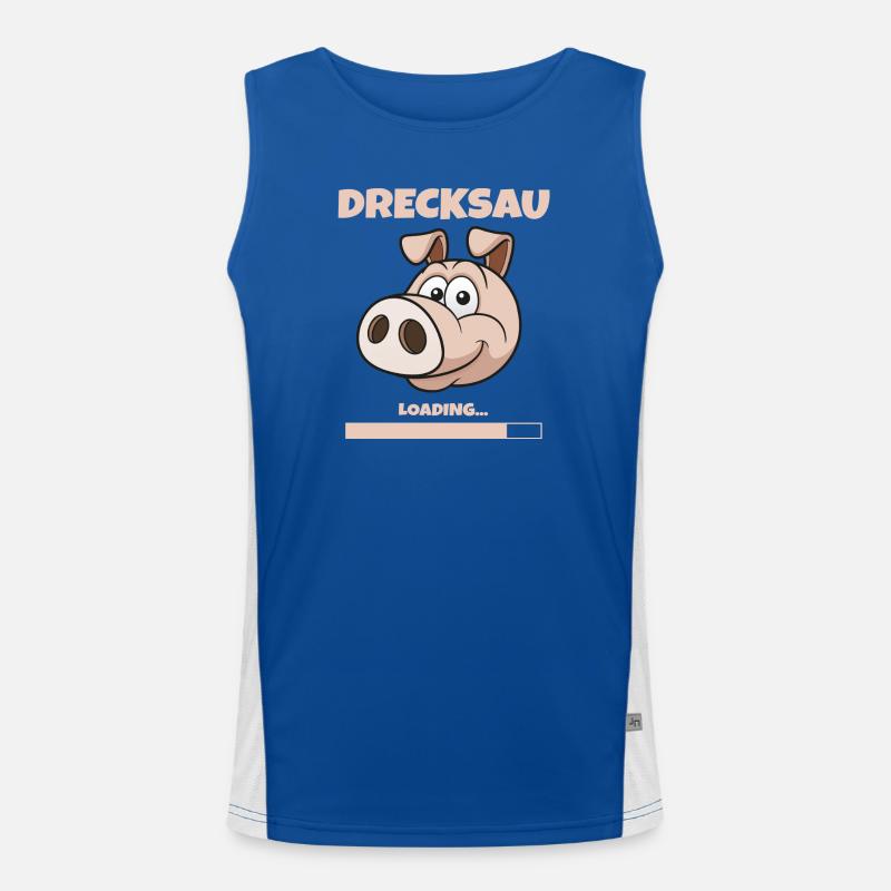 DRECKSAU - LOADING Funktionelles Kontrast-Tank Top für Männer 