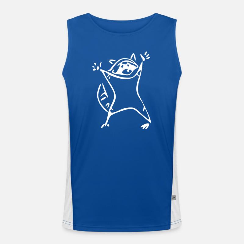 Waschbär - raccoon Funktionelles Kontrast-Tank Top für Männer 
