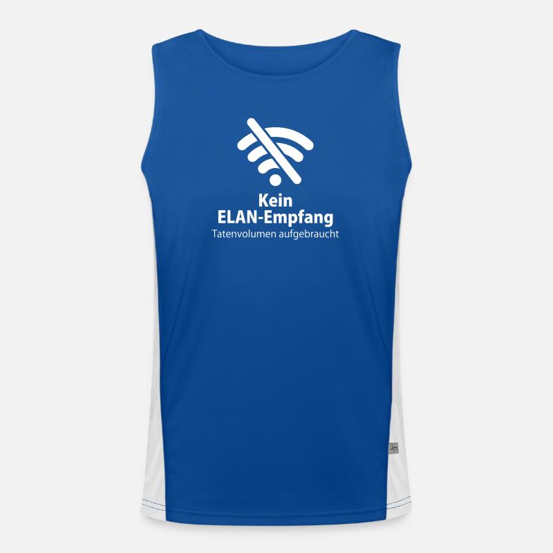 Handy Wlan Elan Smartphone Datenvolumen Geschenk Funktionelles Kontrast-Tank Top für Männer 