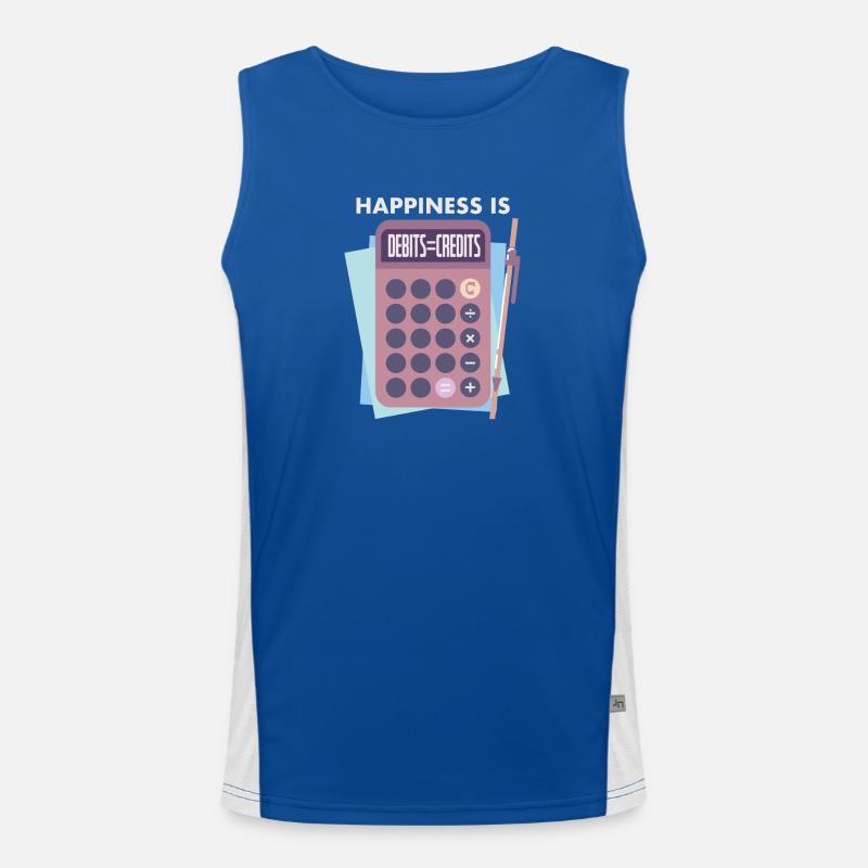 Buchhalter Funktionelles Kontrast-Tank Top für Männer 