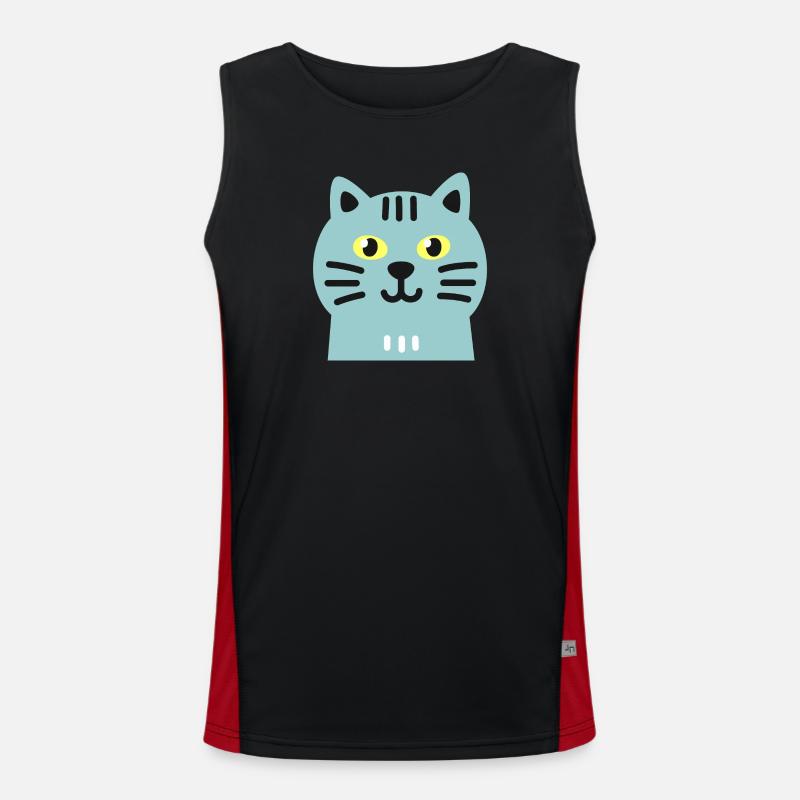 Chat mignon Débardeur respirant contrasté Homme 