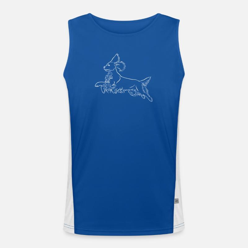 Springer Spaniel Men's Functional Contrast Tank Top 