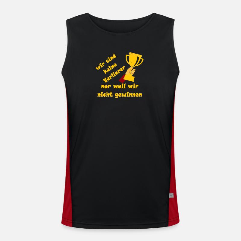 nous ne sommes pas perdants simplement parce que nous ne gagnons pas Débardeur respirant contrasté Homme 