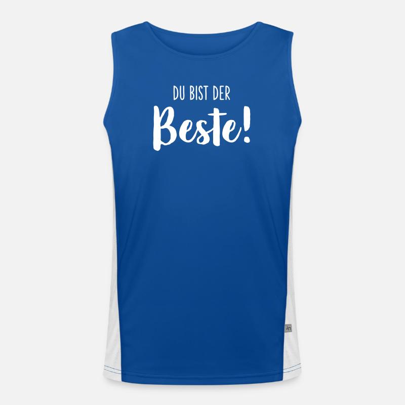 Du bist der Beste Funktionelles Kontrast-Tank Top für Männer 
