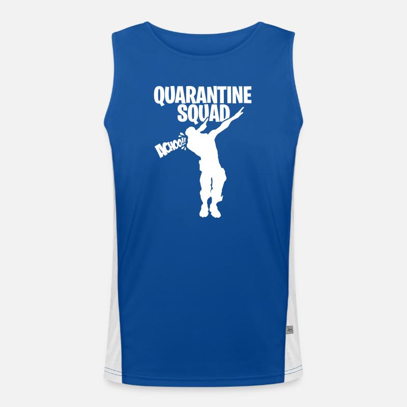 Quarantine squad, DAB Zocker Quarantäne GAMING Funktionelles Kontrast-Tank Top für Männer 
