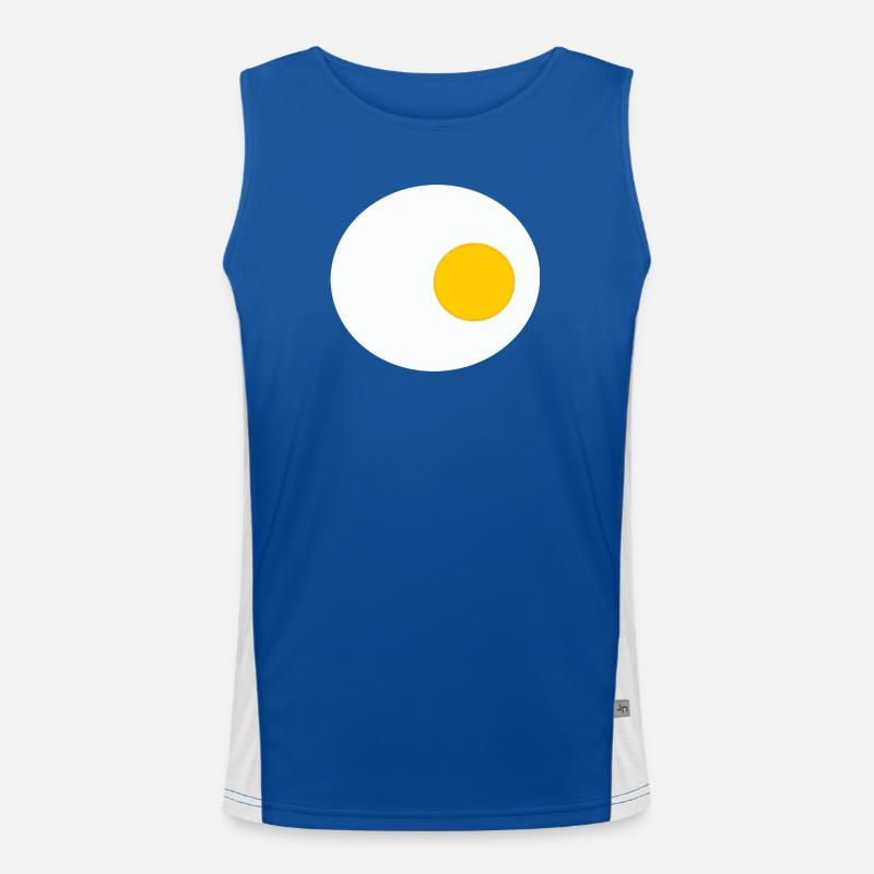 Spiegelei, Ei, Eier, T-shirt, Schürze Kostüm Funktionelles Kontrast-Tank Top für Männer 