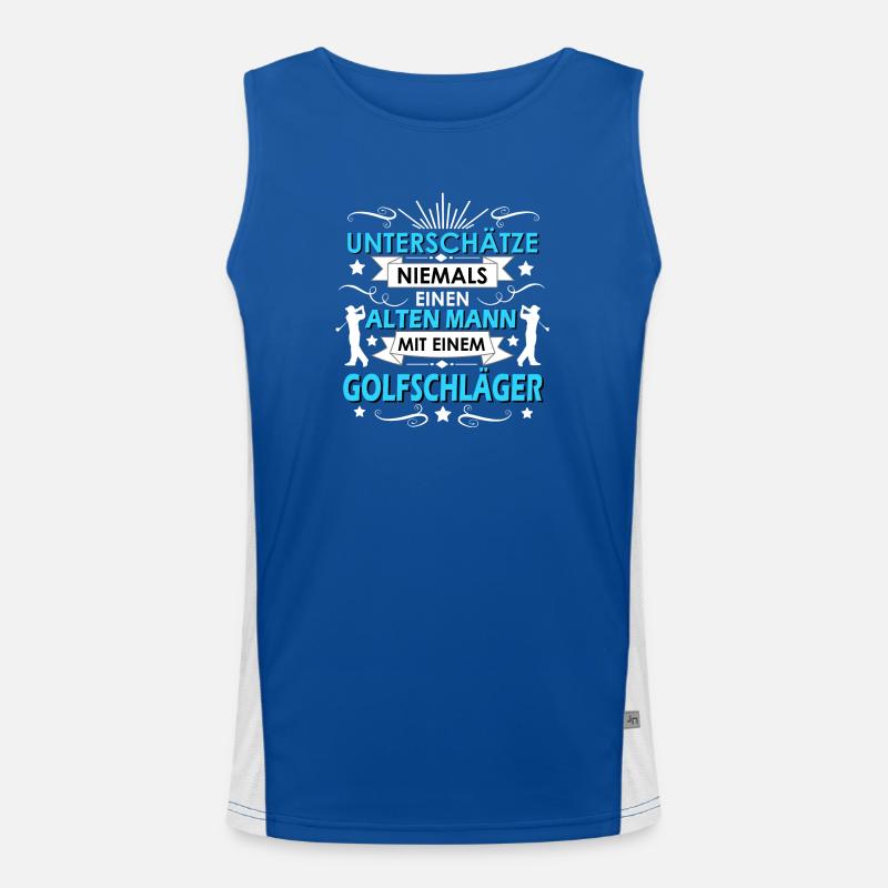 Golf Golfspieler Funktionelles Kontrast-Tank Top für Männer 
