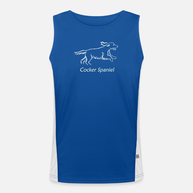 Cocker spaniel Men's Functional Contrast Tank Top 