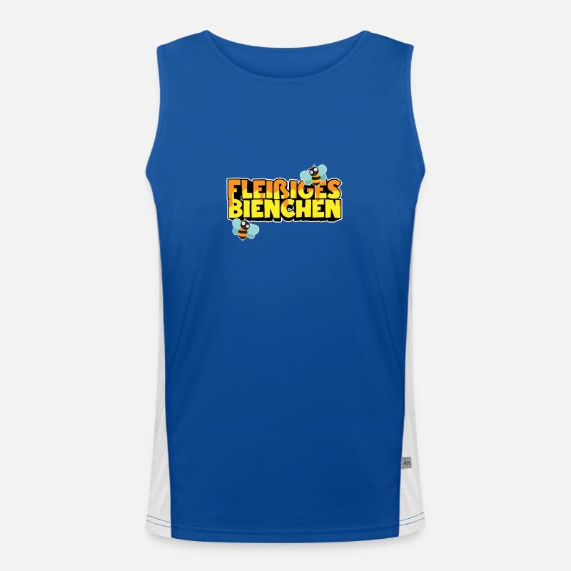 Fleißiges Bienchen Funktionelles Kontrast-Tank Top für Männer 