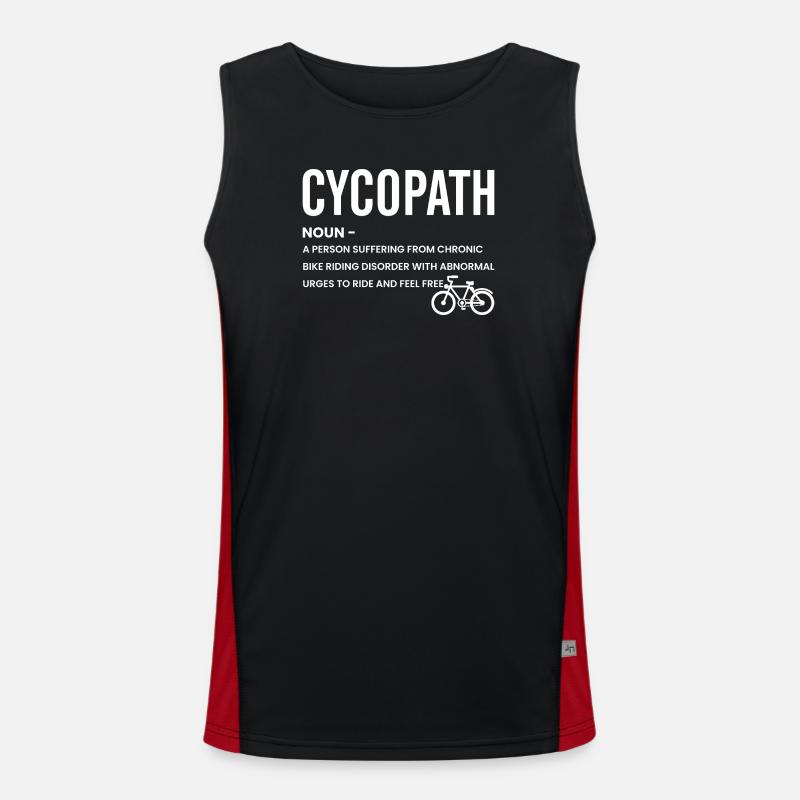 Cycle Path Emblem Tee Men's Functional Contrast Tank Top 