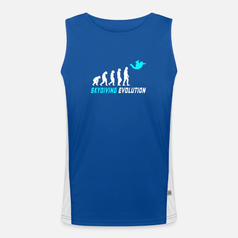 Fallschirm Evolution Design / Geschenkidee Funktionelles Kontrast-Tank Top für Männer 