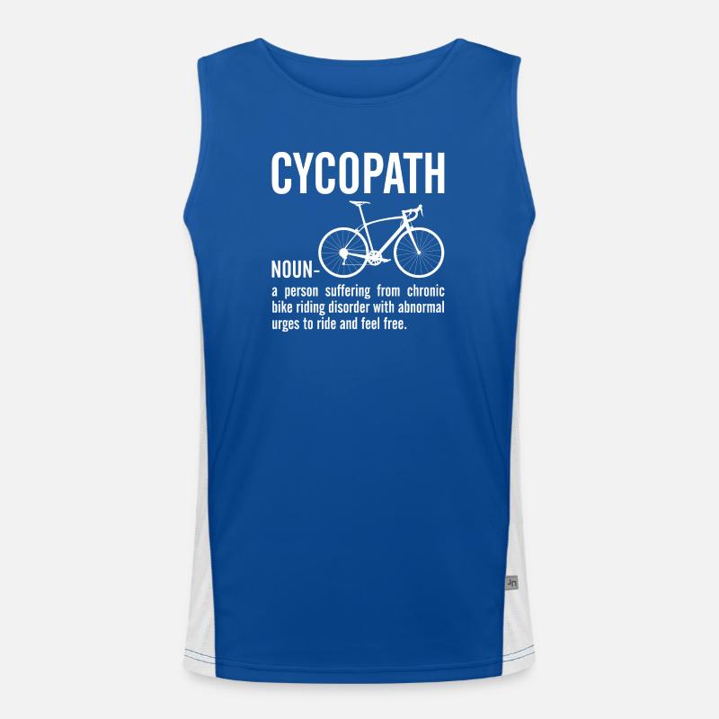 Cyclopath Bicycle Bold Quote Tee Men's Functional Contrast Tank Top 