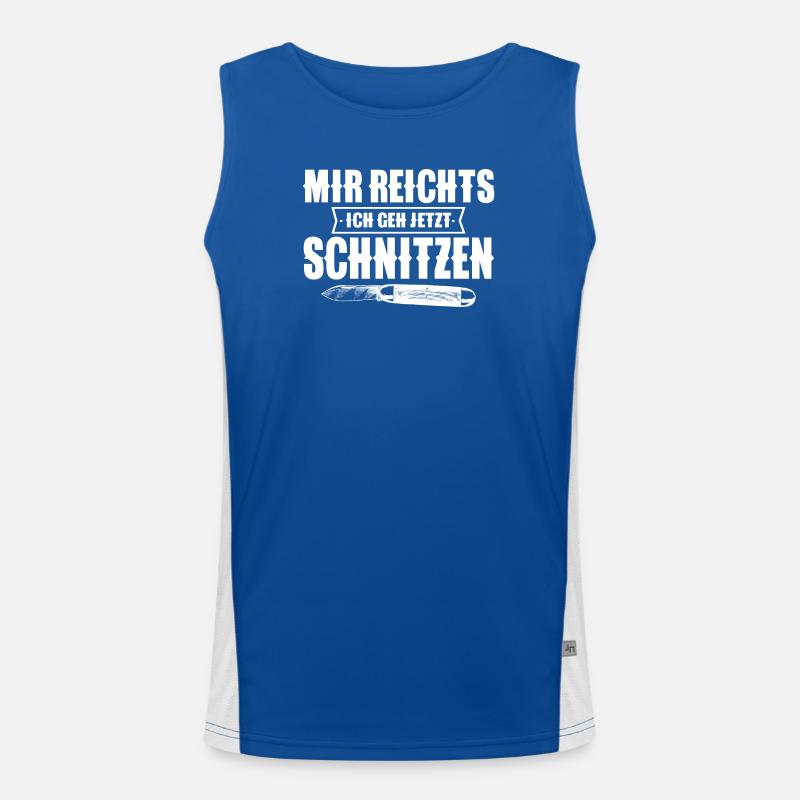 Schnitzen Funktionelles Kontrast-Tank Top für Männer 