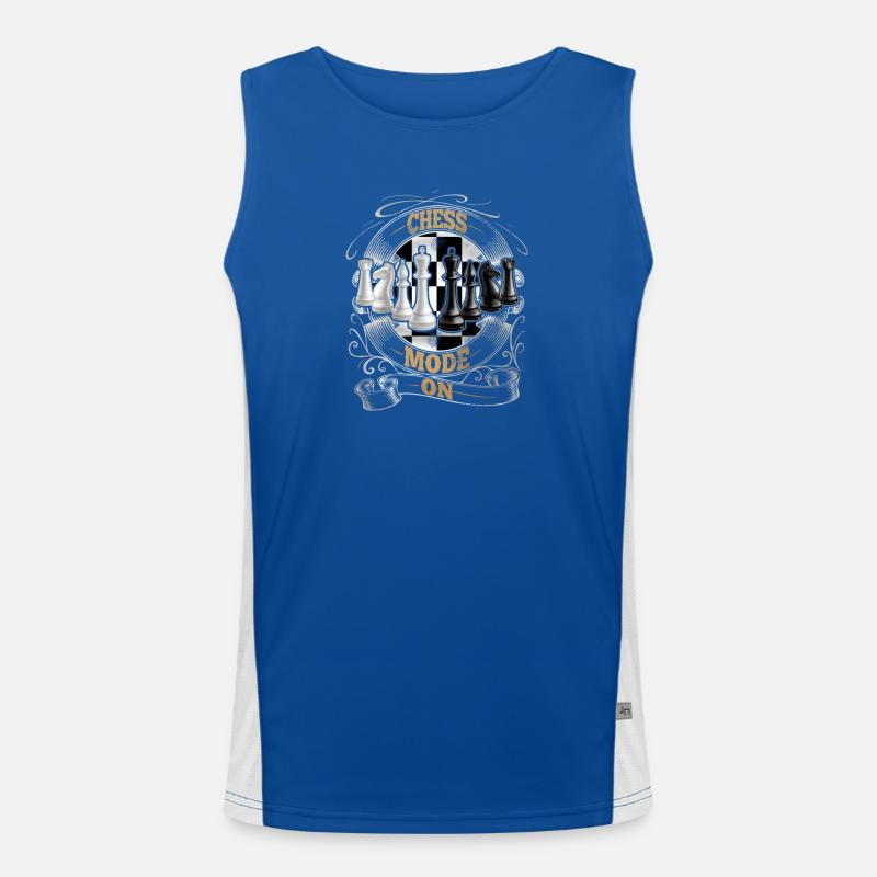 Schach Funktionelles Kontrast-Tank Top für Männer 