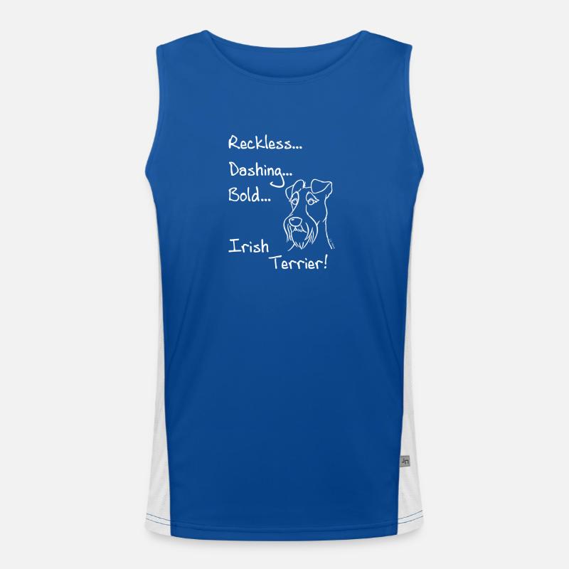 Kühner Irish Terrier Funktionelles Kontrast-Tank Top für Männer 