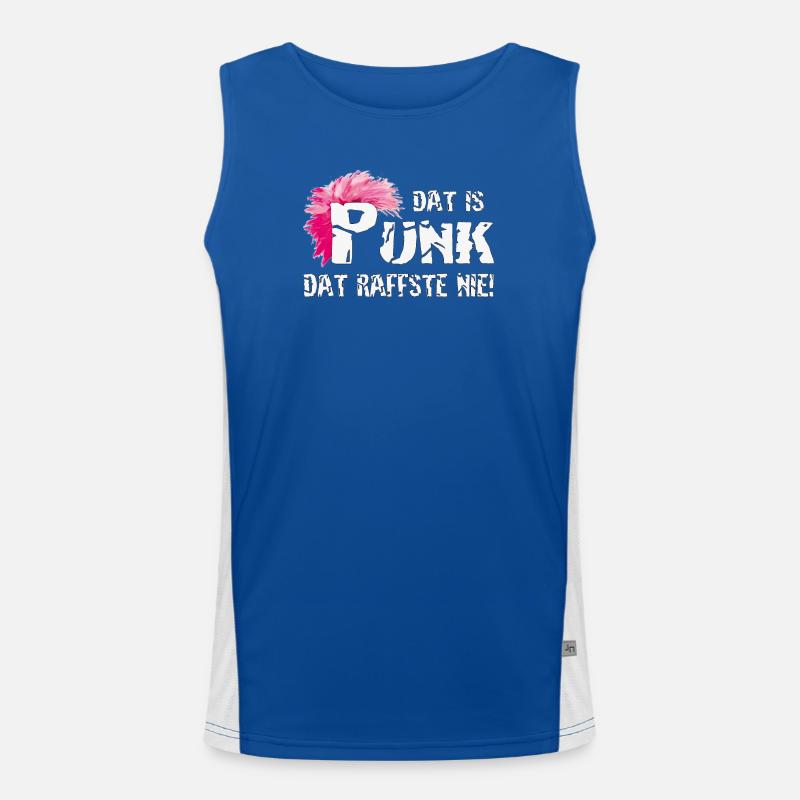 Dat is Punk dat raffste nie! Funktionelles Kontrast-Tank Top für Männer 