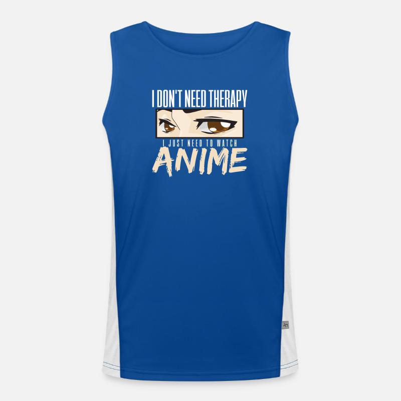 Anime Funktionelles Kontrast-Tank Top für Männer 