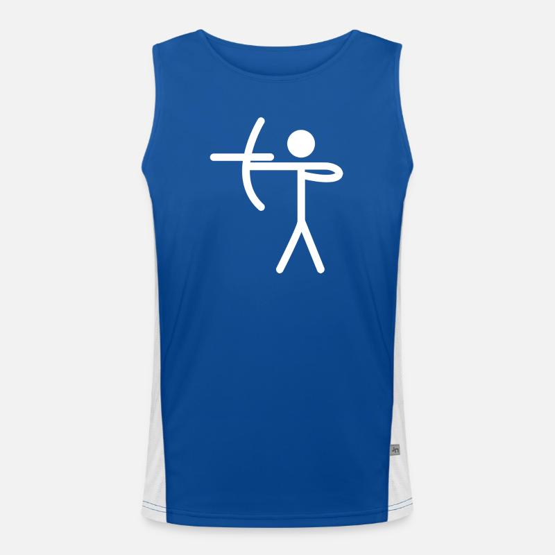 Bogenschießen Funktionelles Kontrast-Tank Top für Männer 