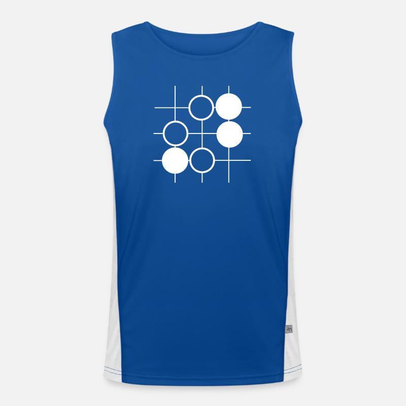 Go board game Men's Functional Contrast Tank Top 