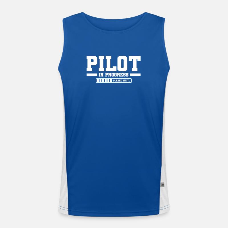 Student Pilot Flight School Men's Functional Contrast Tank Top 