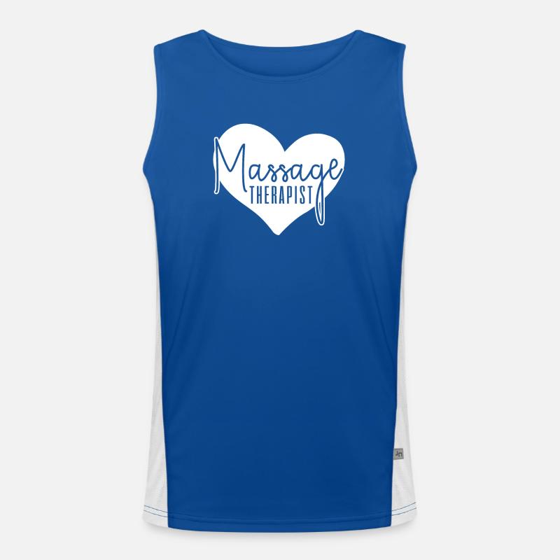 Massagethérapeute massage Débardeur respirant contrasté Homme 