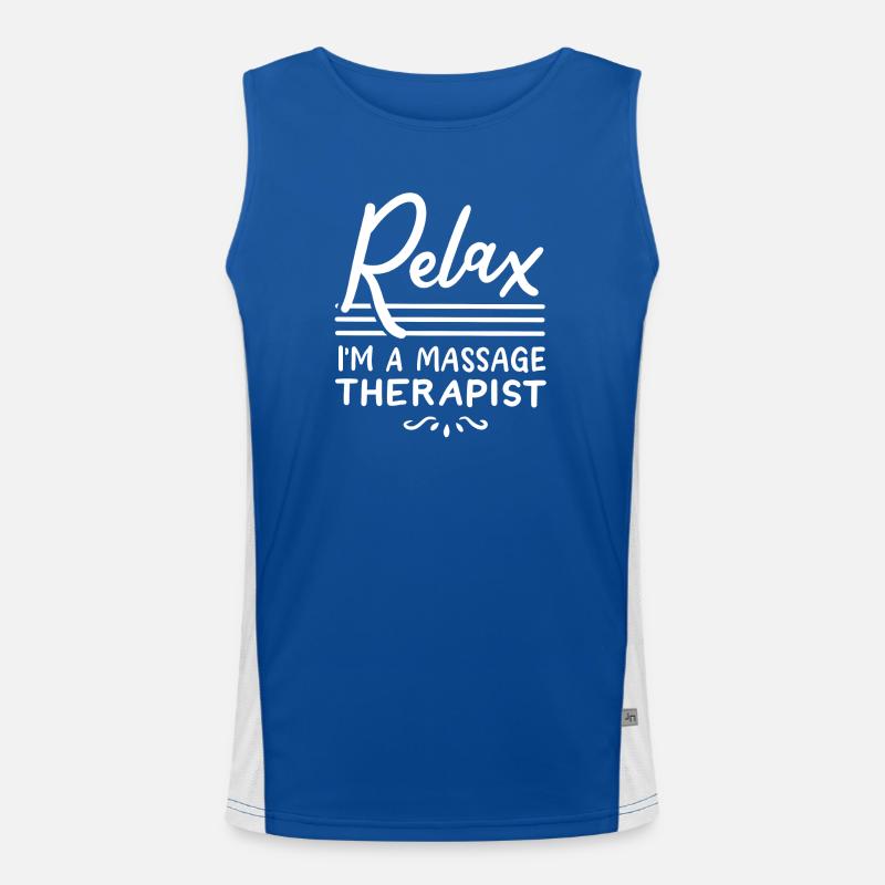 Massagetherapeut Massagetherapie Funktionelles Kontrast-Tank Top für Männer 