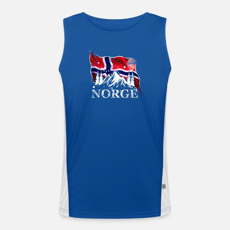 Norwegen Funktionelles Kontrast-Tank Top für Männer 