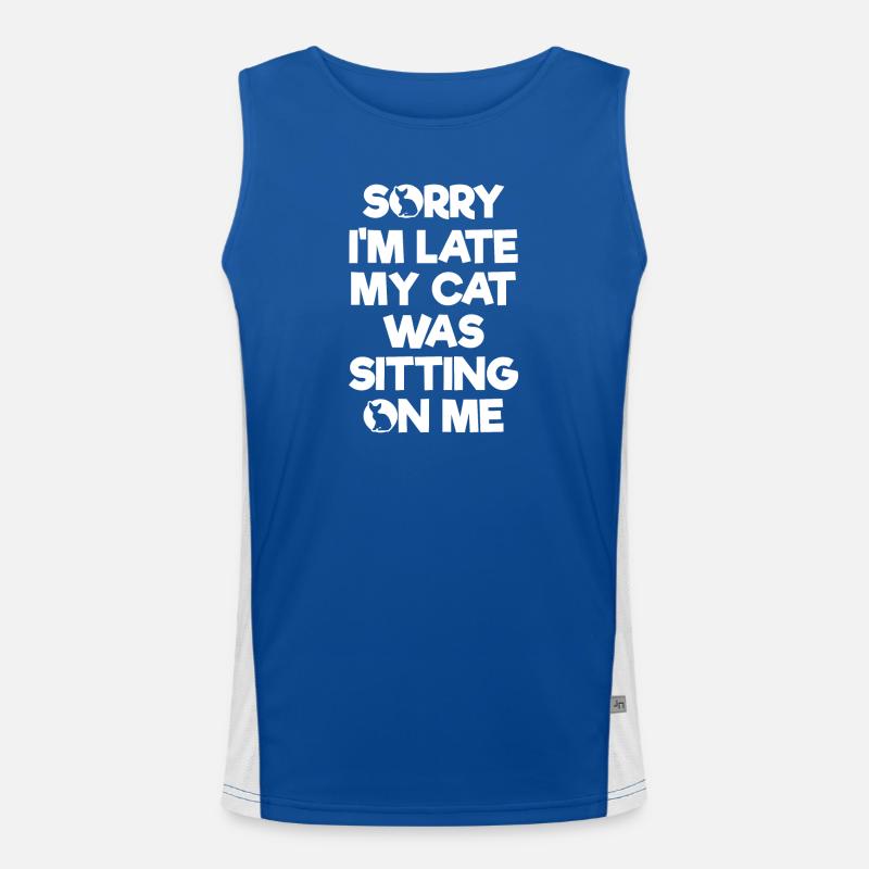 Katze Kätzchen Funktionelles Kontrast-Tank Top für Männer 