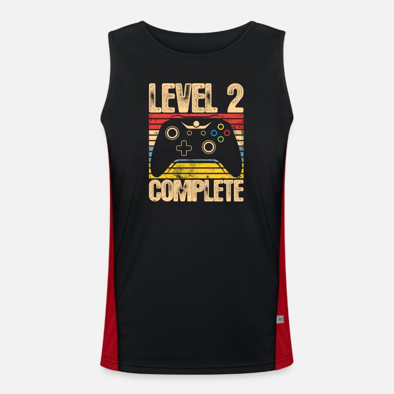 Level 2 Complete Controller - Men's Functional Contrast Tank Top  - black/red