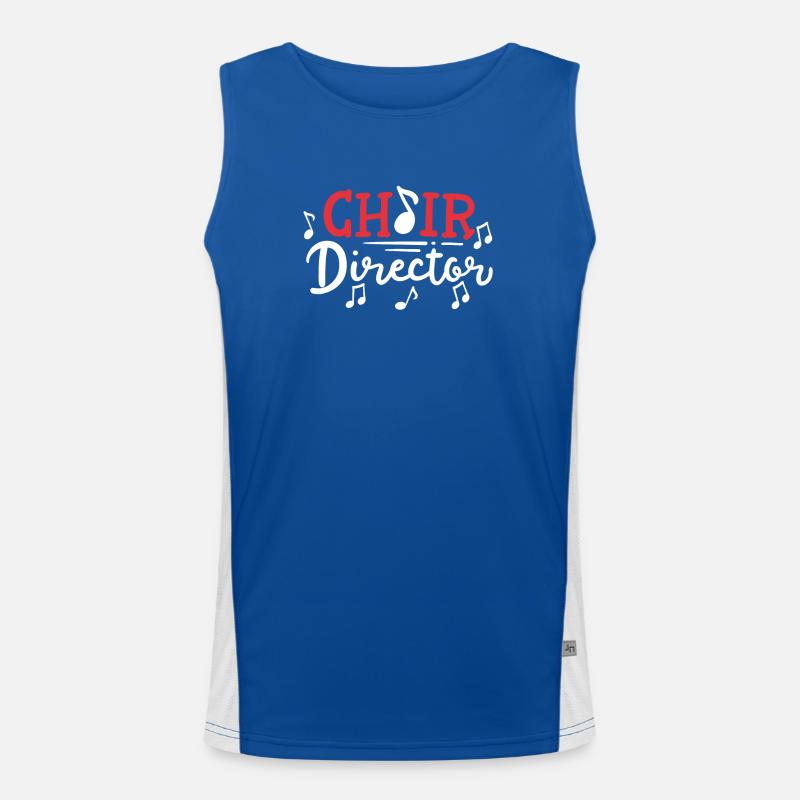 Chorleiter Dirigent Funktionelles Kontrast-Tank Top für Männer 