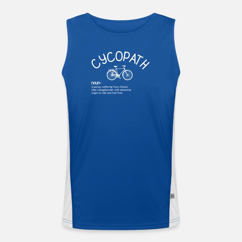 Cycopath Bicycle Obsession Men's Functional Contrast Tank Top 