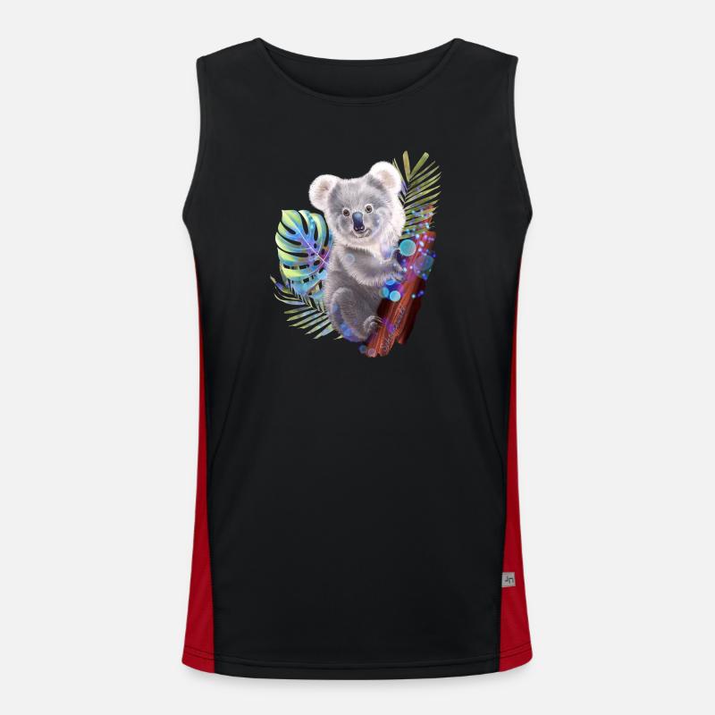 Koala Funktionelles Kontrast-Tank Top für Männer 