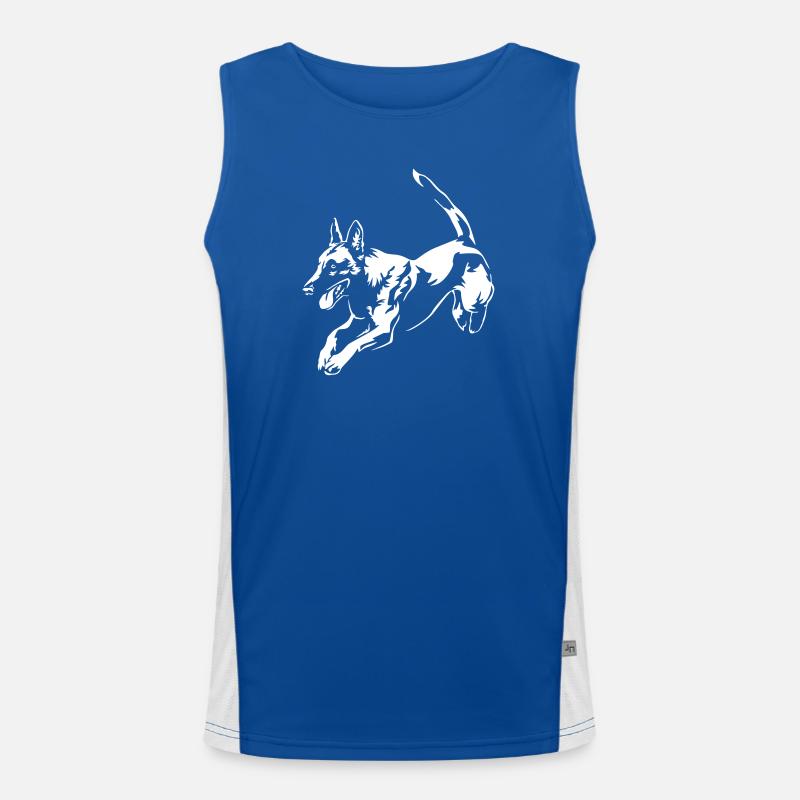 Malinois "Black Edition" Funktionelles Kontrast-Tank Top für Männer 