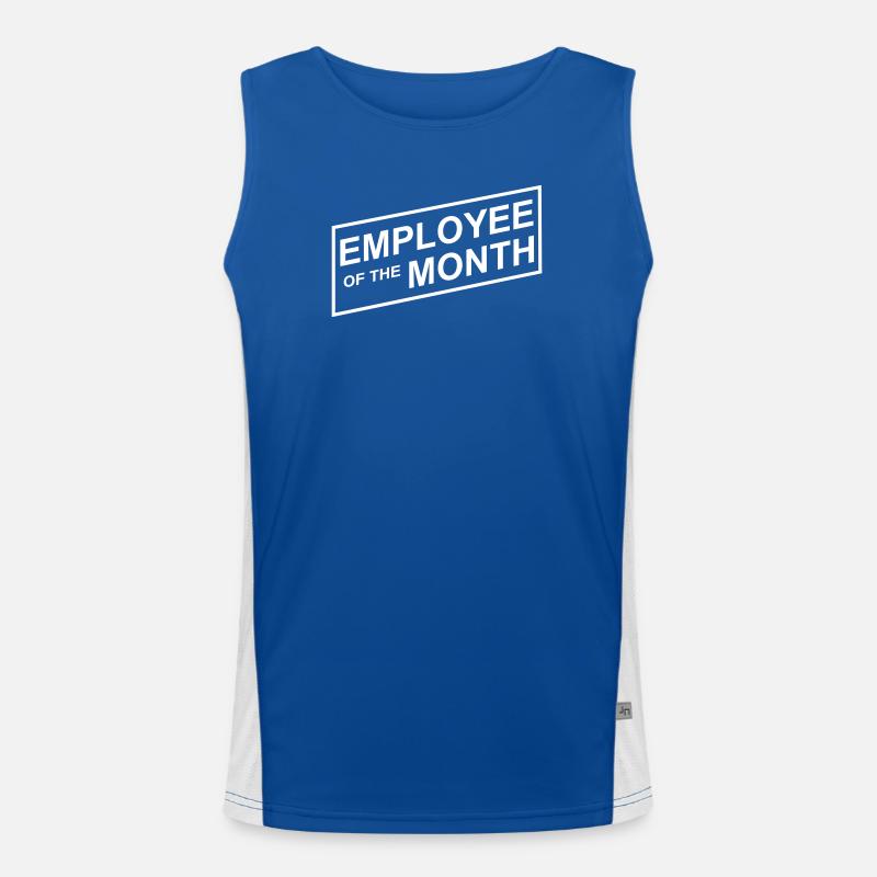 Mitarbeiter des Monats Funktionelles Kontrast-Tank Top für Männer 