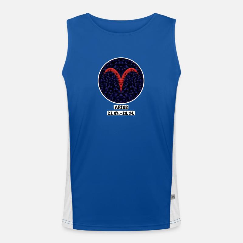Aries 21.03.-20.04. Men's Functional Contrast Tank Top 