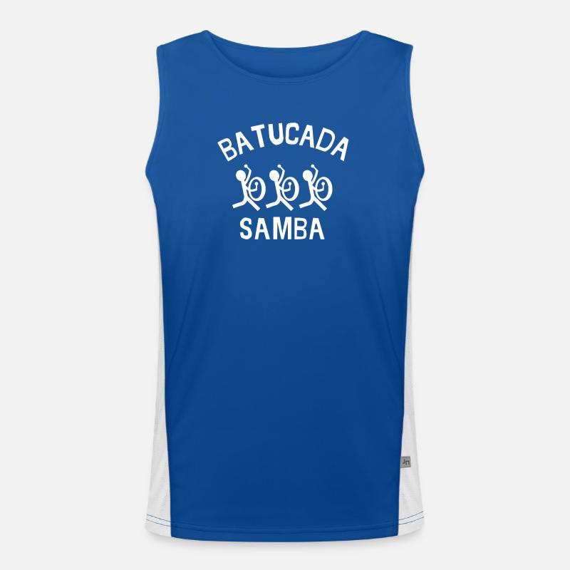batucada, samba, rio, percussion Débardeur respirant contrasté Homme 