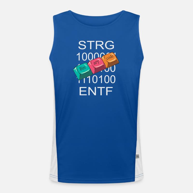 Computer Nerd Funktionelles Kontrast-Tank Top für Männer 