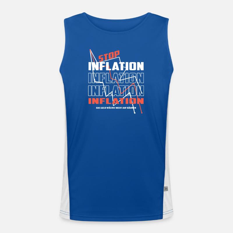 Stop Inflation Funktionelles Kontrast-Tank Top für Männer 