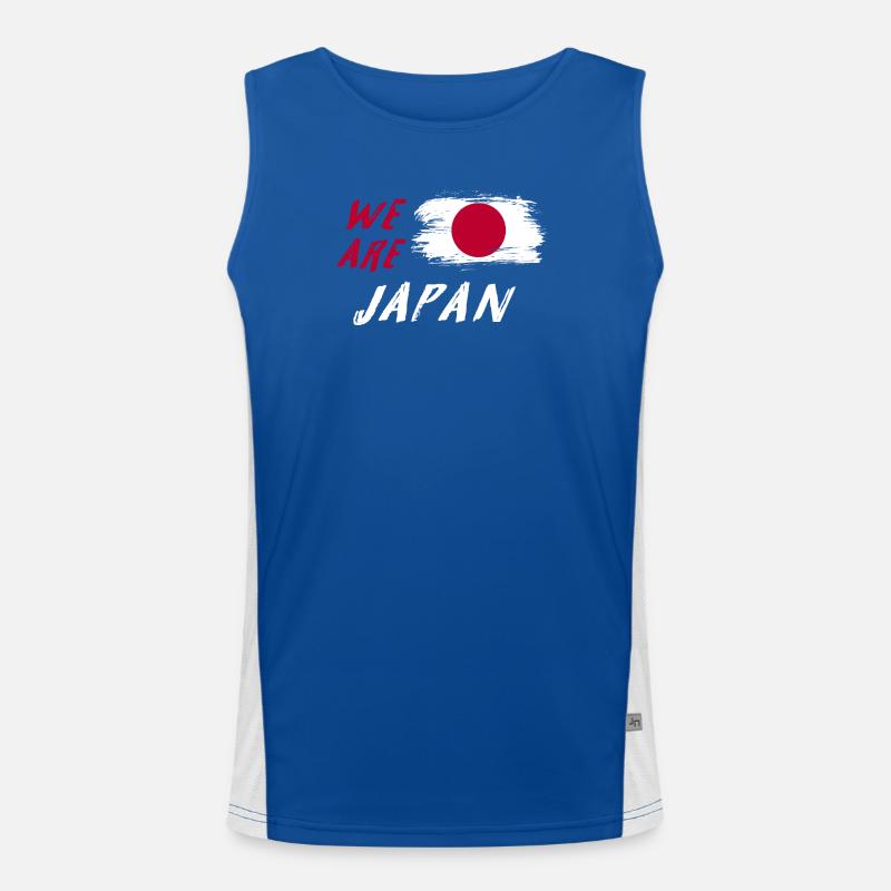 we are Japan flags design Men's Functional Contrast Tank Top 