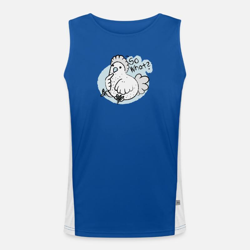 so what ? Funktionelles Kontrast-Tank Top für Männer 