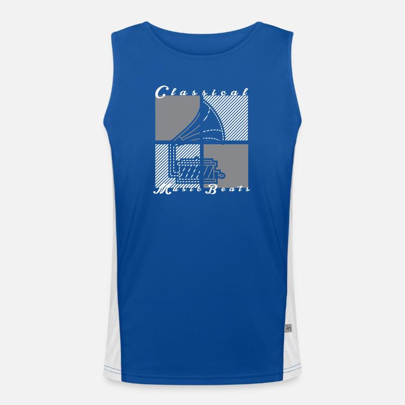 Grammophon Funktionelles Kontrast-Tank Top für Männer 