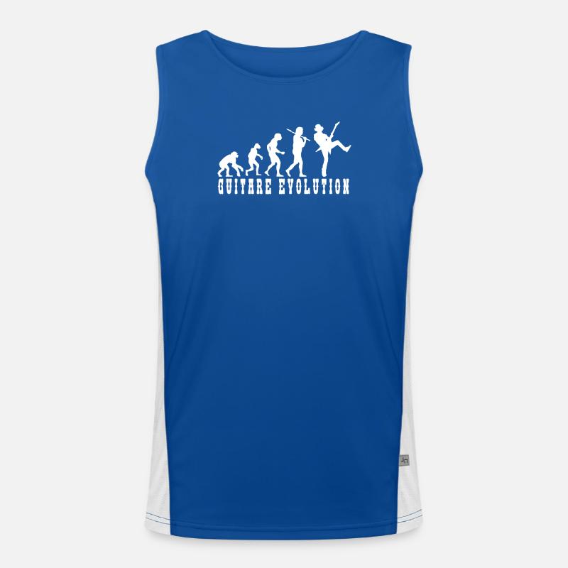 Evolution der Gitarrenkultur Funktionelles Kontrast-Tank Top für Männer 