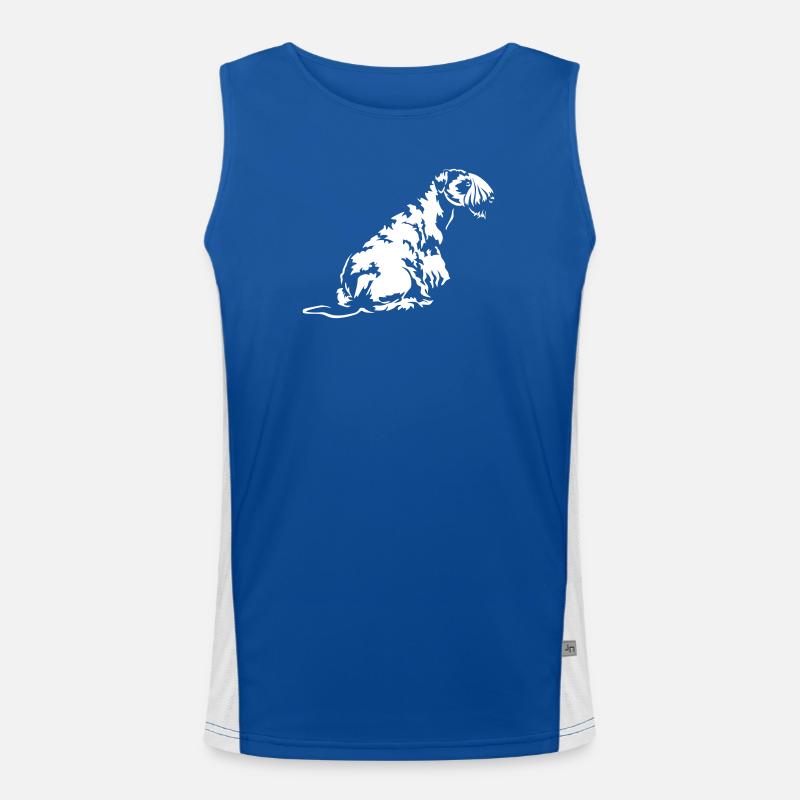 Cesky Terrier "Black Edition" Funktionelles Kontrast-Tank Top für Männer 