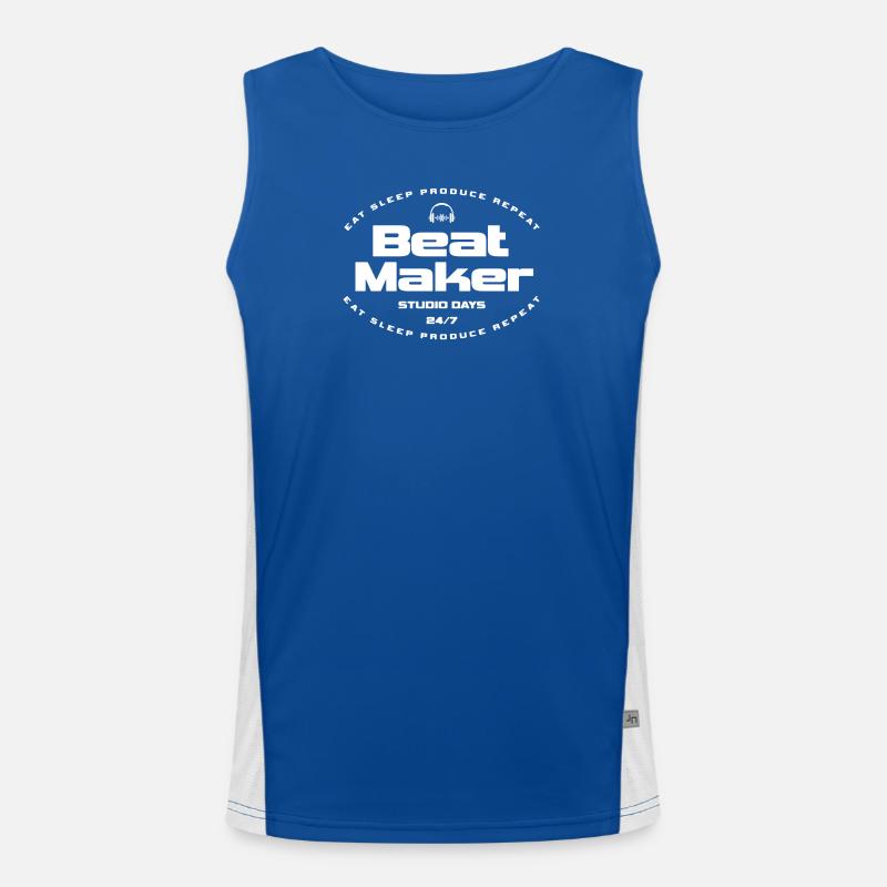 Beat Maker Studio Days Funktionelles Kontrast-Tank Top für Männer 